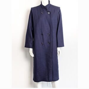 Vintage Navy wool double breasted coat